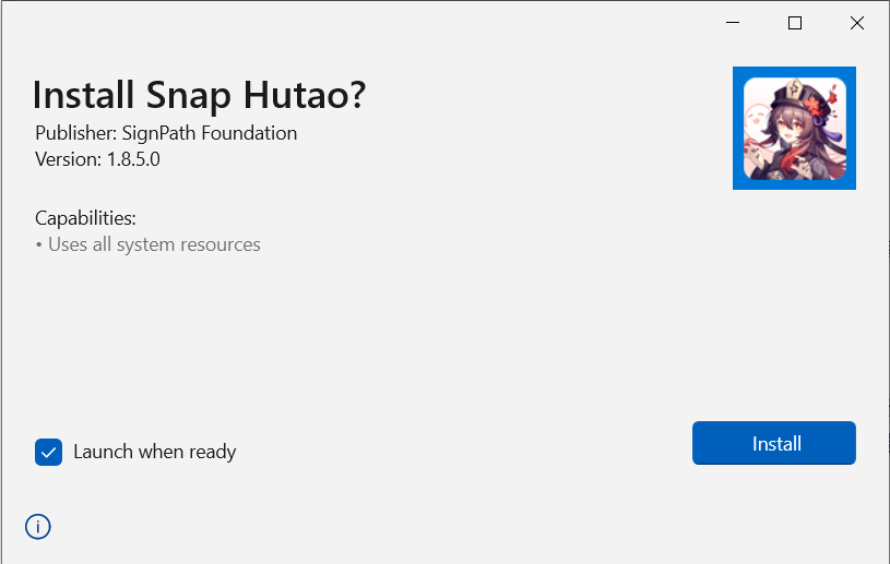 Installer Versi 1.8.5